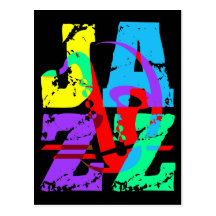 Jazz frais et de hanche carte postale