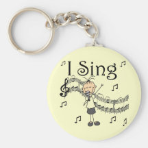 Je chante le chiffre musical T-shirts et cadeaux d Porte-clés