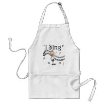 Je chante le chiffre musical T-shirts et cadeaux d Tabliers
