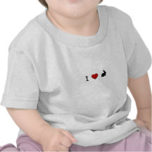 "Je chemise d'enfant en bas âge aime lapins" T-shirt