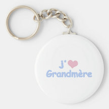 Je "coeur" Grandmère Porte-clefs