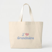 Je "coeur" Grandmère Sac De Toile