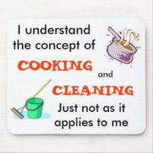 Je comprends le concept de la cuisine et du nettoy tapis de souris