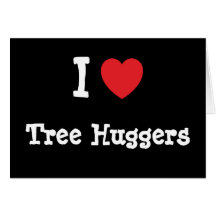 Je coutume de coeur de Huggers d'arbre d'amour per Carte