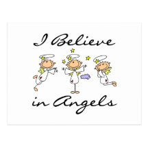 Je crois au T-shirts et aux cadeaux d'anges Cartes Postales