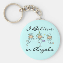 Je crois aux anges Keychain Porte-clef