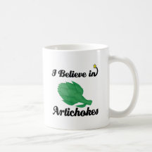 je crois aux artichauts tasse