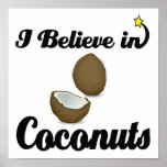 je crois aux noix de coco affiches