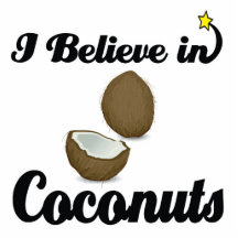 je crois aux noix de coco découpage en acrylique