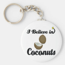 je crois aux noix de coco porte-clef