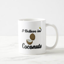 je crois aux noix de coco tasse à café