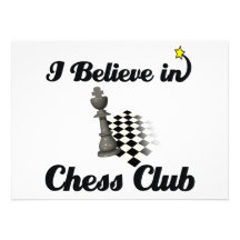 je crois en club d'échecs invitations personnalisables