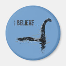 Je crois… le monstre de Loch Ness Magnets Pour Réfrigérateur