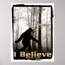 Je crois les vies de Bigfoot Poster