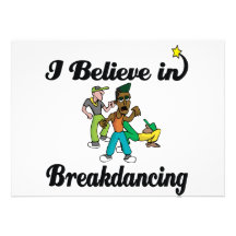 je crois qu'il faut breakdancing invitation personnalisable