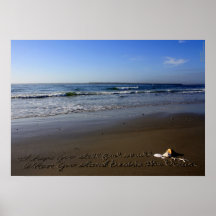 Je de Beachwrite "espère que vous vous sentez touj Affiche