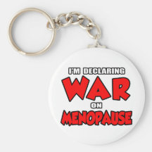 Je déclare la guerre sur la ménopause porte-clé
