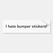 Je déteste des bumperstickers - adhésif pour pare- adhésif pour voiture
