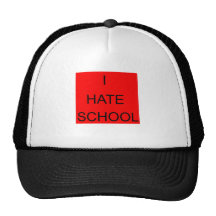 Je déteste le chapeau d'école casquettes de camionneur
