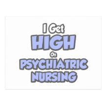 Je deviens haut sur des soins psychiatriques carte postale