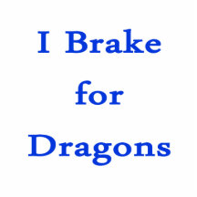 Je freine pour des dragons bleus photo en découpe