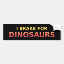 Je freine pour l'adhésif pour pare-chocs de dinosa adhésifs pour voiture