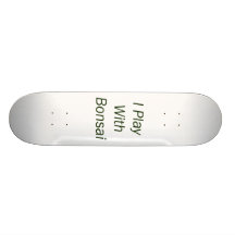Je joue avec le texte de vert de bonsaïs skateboards cutomisables