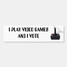 JE JOUE DES JEUX VIDÉO ET JE VOTE ADHÉSIFS POUR VOITURE