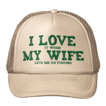 JE L'AIME quand MON ÉPOUSE me laisse partir pêcher Casquette De Camionneur