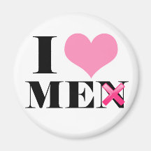 Je m'aime (les hommes) aimants pour réfrigérateur