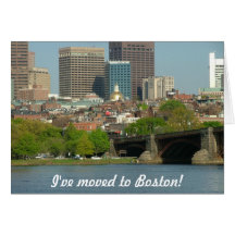 Je me suis déplacé à Boston Carte