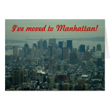 Je me suis déplacé - à Manhattan Cartes