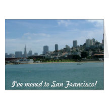 Je me suis déplacé à San Francisco Carte De Vœux