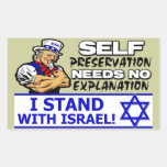 Je me tiens avec l'Israël ! Adhésifs