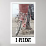 Je monte les bicyclettes vintages posters