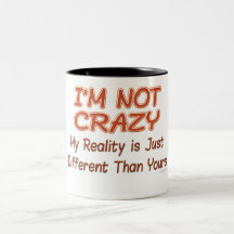 Je ne suis pas fou tasse à café