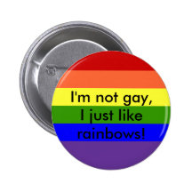 Je ne suis pas gai badges avec agrafe