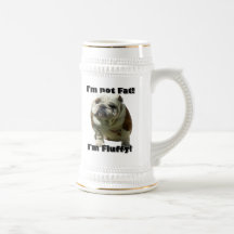 Je ne suis pas gros stein de bière de bouledogue tasses à café