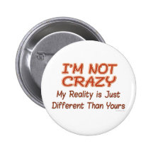 Je ne suis pas les boutons fous badges avec agrafe