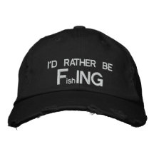 Je pêcherais plutôt - pêche drôle casquette de baseball