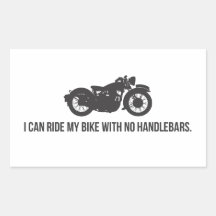 Je peux monter mon vélo sans des guidons sticker rectangulaire