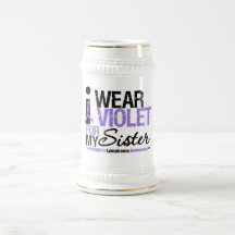 Je porte la violette pour ma soeur tasses