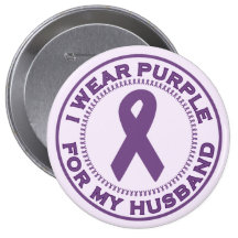 Je porte le pourpre pour mon mari badges
