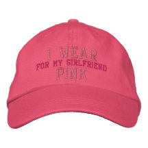 Je porte le rose pour ma casquette de baseball d'a