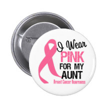 Je porte le rose pour ma tante badges