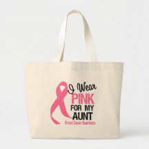 Je porte le rose pour ma tante sac fourre-tout