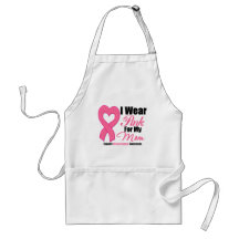 Je porte le ruban rose pour ma maman tablier