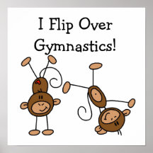 Je renverse au-dessus de la gymnastique posters
