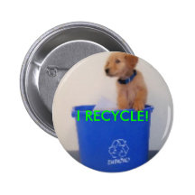 JE RÉUTILISE ! BADGE AVEC ÉPINGLE