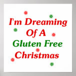 Je rêve de Noël de gluten librement Posters